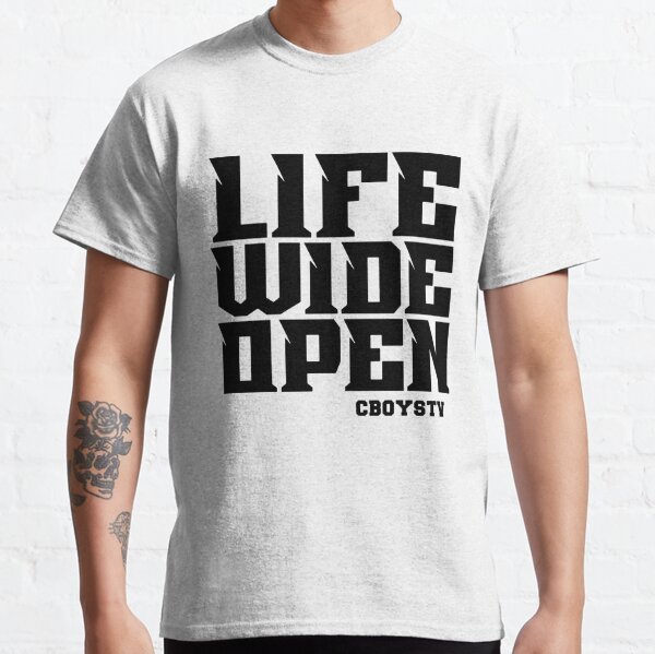 Cboystv Merch Life Wide Open Classic T-Shirt RB1810 product Offical cboystv Merch