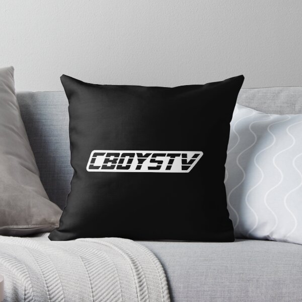 CBoysTV HD Logo Throw Pillow RB1810 product Offical cboystv Merch