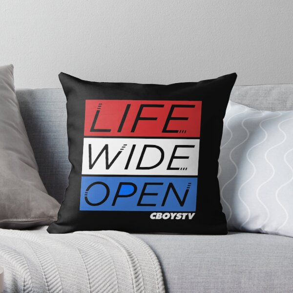 Cboystv Life Wide Open Rwb Factory Race Merch Throw Pillow RB1810 product Offical cboystv Merch